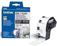 Brother Dk11221 White 23Mm X 23Mm Diecut Square Paper Label 1000 Per Roll