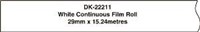 Brother Dk22211 Continuous Film 29Mm X 1524M White