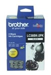 Brother Lc38Bk2Pk Inkjet Cartridge 2 Pk Black