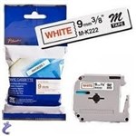 Brother MK222 Ptouch Tape Tape 9Mm Red On White Non Laminated