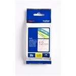 Brother Tze132 Tape12Mm Red On Clear Laminated