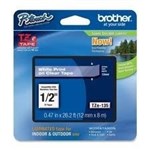 Brother Tze135 Tape12Mm White On Clear Laminated