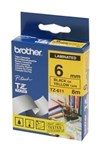 Brother Tze611 Labelling Tape Black On Yellow 6Mm X 8M