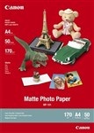 Canon Matt Photo Paper A4 170Gsm 50 Sheets