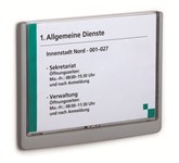 Durable Click Door Sign Grey A5