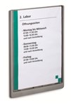 Durable Click Door Sign Grey A4