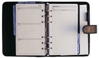 Debden Personal Pr3299 Dayplanner Leather Zip Closure 172X96Mm Black