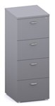 Ddk Accent Filing Cabinet 4 Drawer 465 X 505 X 1200Mm GreyGrey