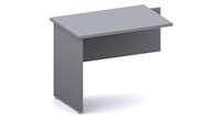 Ddk Accent Fixed Empty Desk Return 900 X 450 X 725Mm GreyGrey