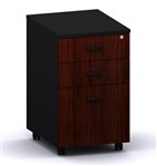 Ddk Accent 2 Drawer And File Mobile Pedestal 406 X 510 X 670Mm RedgumBlack