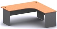 Ddk Accent Radial Workstation 2 Piece Right Hand Return 1800 X 750  1800 X 600 X 725Mm IsCrownbeech