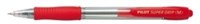 Pilot Bpgp10R Supergrip Pen Retractable Medium Red
