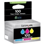 Lexmark No 100 Colour Ink Tri Colour Pack Cyan Magenta Yellow