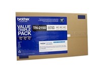 Brother Tn2150 Mono Laser Toner Cartridge Black Pack 3