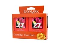 Lexmark No 27 Ink Cartridge Colour Pack 2