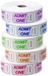 Esselte Admit One Tickets 1000 Per Roll