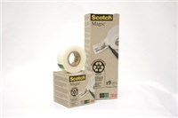 3M Scotch 900 Magic Tape Recycled 19Mm X 33M 9 Rolls
