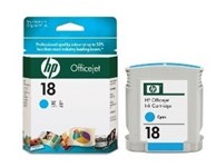 Hp C4937A No 18 Ink Cartridge Cyan
