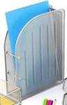 Italplast I 342 S Wire Mesh Magazine Stand Silver