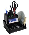 Italplast I 35Blk Desk Organiser Black