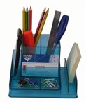 Italplast I 35Tbl Desk Organiser Tinted Blue