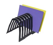 Italplast I 408Blk Plastic Step File Organiser Black