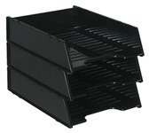 Italplast I 60Blk Multi Fit Document Tray Black