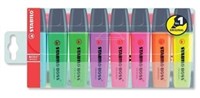 Stabilo Boss Highlighter Wallet 8 Assorted Colours
