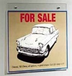 DeflectO 46901 Wall Sign Holder Wall A4 Landscape