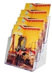 DeflectO 77441 Brochure Holder A4 Four Tier