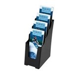DeflectO 97704 Brochure Holder 4 Tier Dl