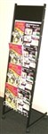 DeflectO Dr1005 Mobile Floor Display Stand Suits A4 A5 Dl 4 Tier Black Wire