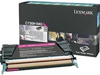 Lexmark C736H1Mg Laser Toner Cartridge High Yield Magenta