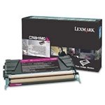 Lexmark C748H1Mg High Yield Laser Toner Cartridge Magenta