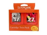 Lexmark No 17 And 27 Inkjet Cartridge Pack 2