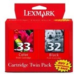 Lexmark No 32 And 33 Inkjet Cartridge Pack 2