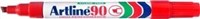 Artline 90 Permanent Marker Chisel Red