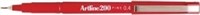 Artline 200 Fineliner Fine 04 Red