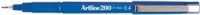 Artline 200 Fineliner Fine 04Mm Blue
