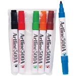 Artline 500A Whiteboard Marker 2Mm Bullet Wallet 6 Assorted