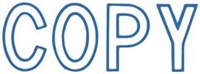 Xstamper 1006 Message Stamp Copy Blue