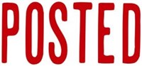 Xstamper 1047 Message Stamp Posted Red
