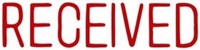 Xstamper 1116 Message Stamp Received Red