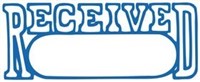 Xstamper 1203 Message Stamp ReceivedDate Blue