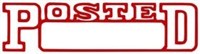 Xstamper 1211 Message Stamp Posted Date Red