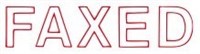 Xstamper 1346 Message Stamp Faxed Red