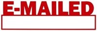 Xstamper 1650 Message Stamp Emailed With Date Red