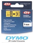 Dymo D1 Labelling Tape Black On Yellow 9Mm X 7M