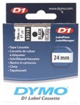 Dymo D1 Labelling Tape Black On Clear 24Mm X 7M