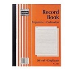 Olympic 706 Record Book Carbonless Duplicate 250 X 200Mm 50 Leaf